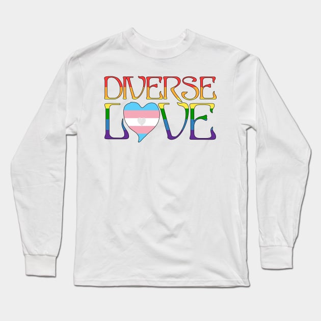 Diverse Love Long Sleeve T-Shirt by Jevaz